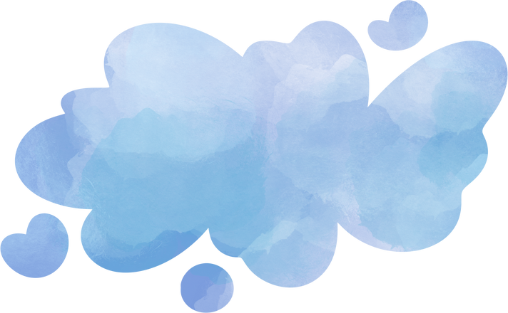 Cartoon illustration, sky, cloud